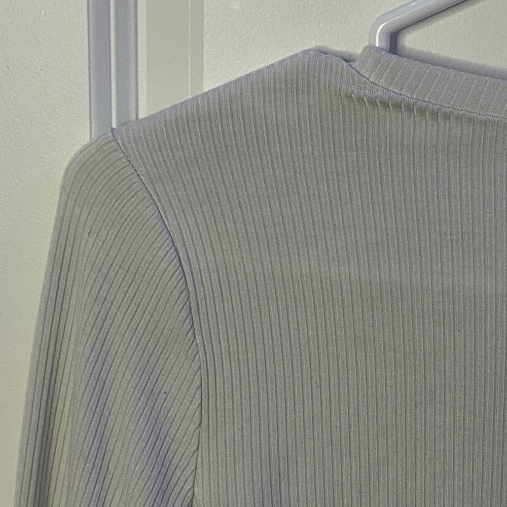 White Cropped Long Sleeve